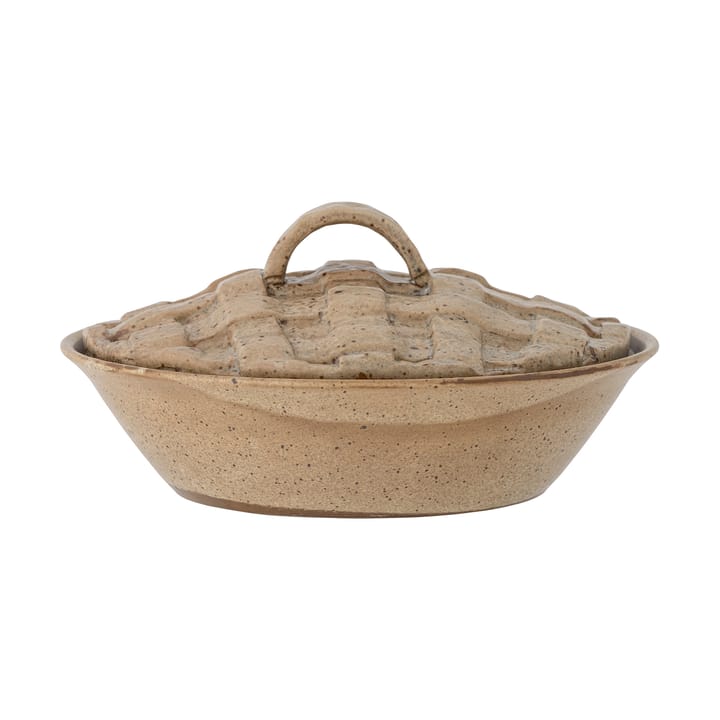 Rozalin pie dish with lid Ø23 cm - Brown - Bloomingville