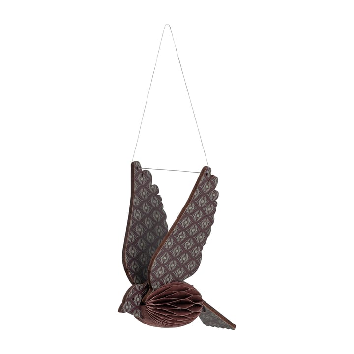 Sagalin Bird Christmas ornament - Brown - Bloomingville