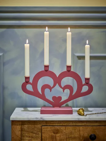 Salia advent candle holder - Red, 36 cm - Bloomingville