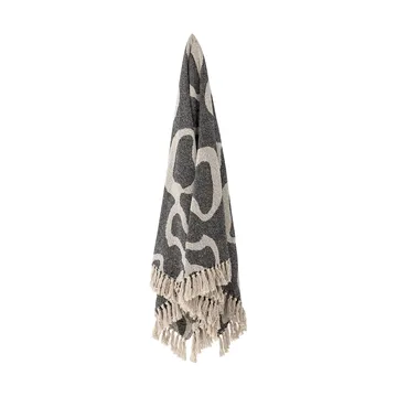 Salobre throw cotton 160x130 cm - Black - Bloomingville