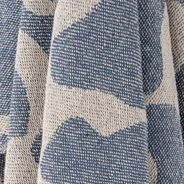 Salobre throw cotton 160x130 cm - Blue - Bloomingville