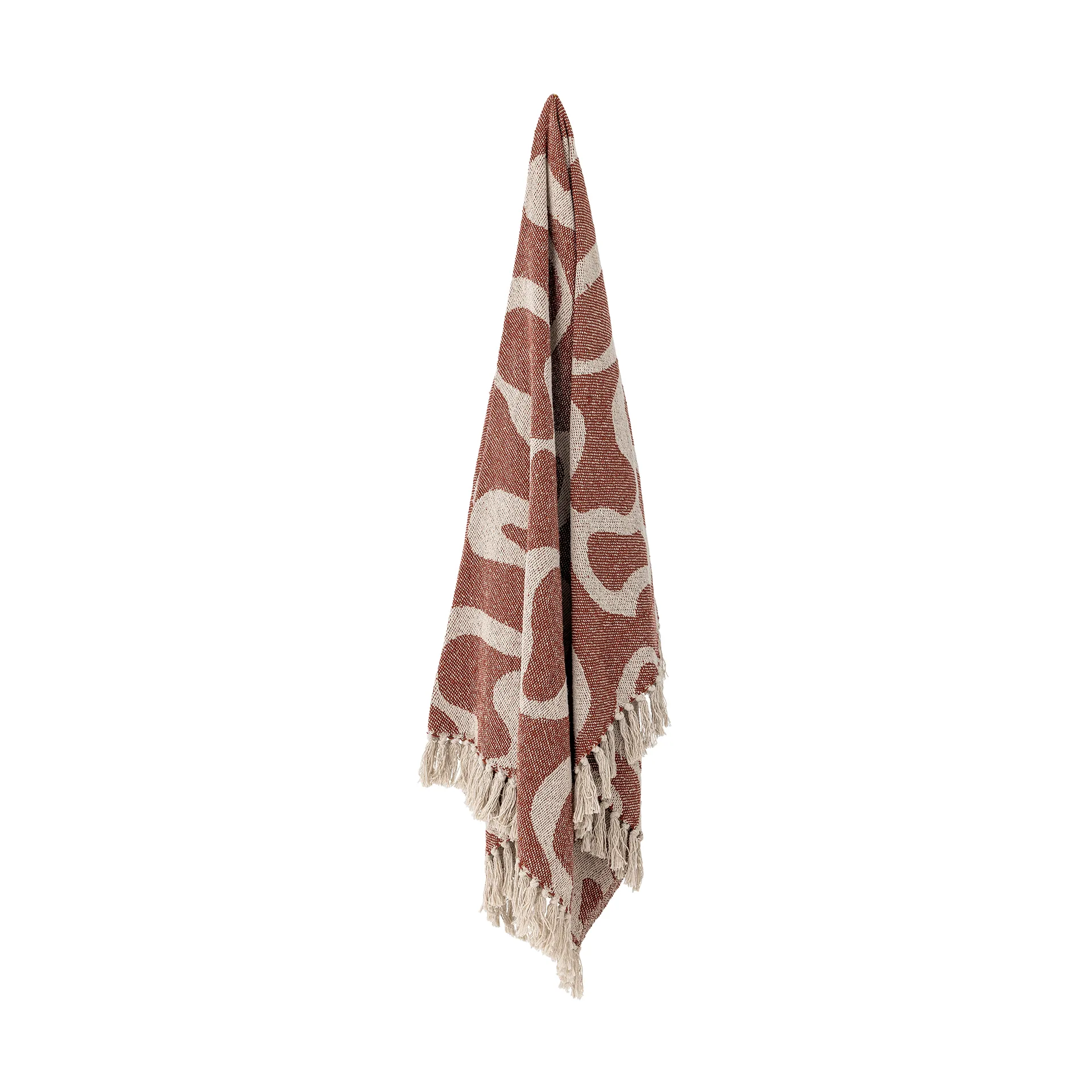 Salobre throw cotton 160x130 cm, Brown Bloomingville