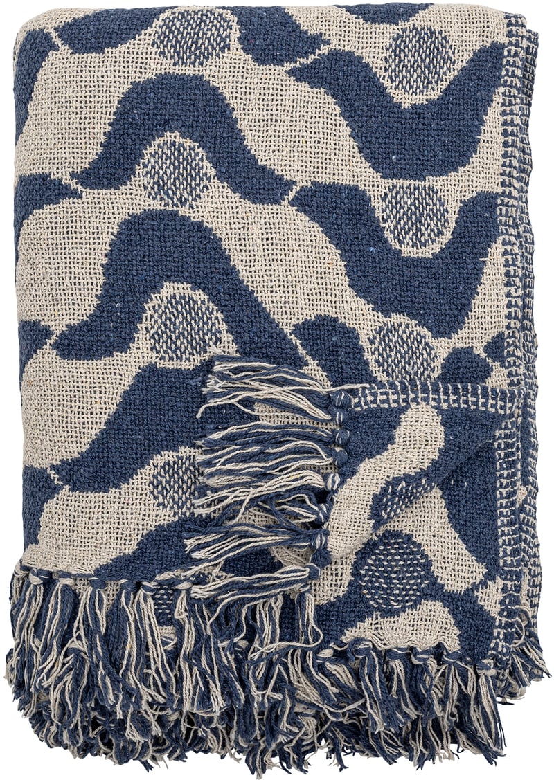 Bloomingville Santena throw 130x160 cm Blue