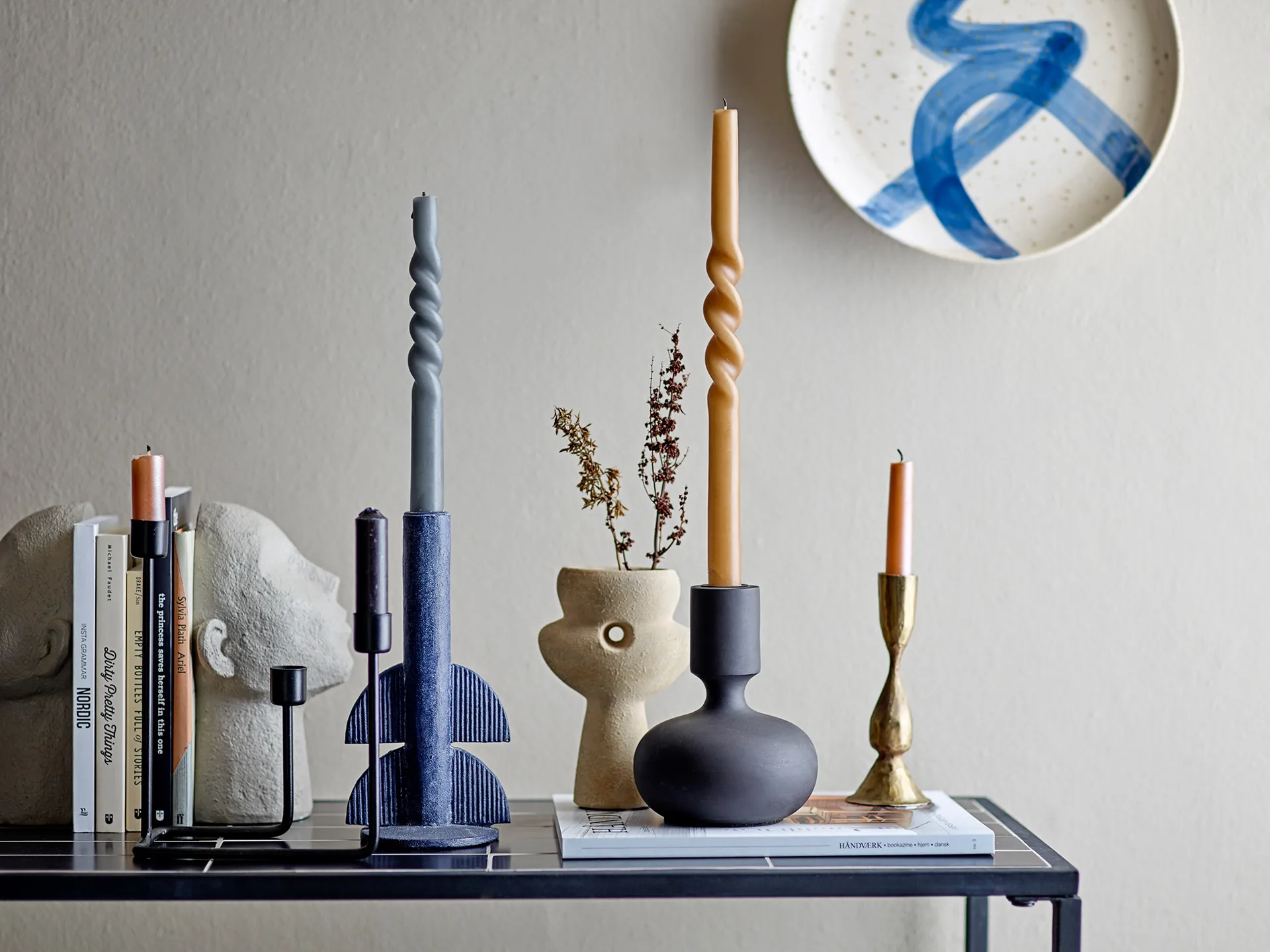 Shimmer light4-pack, Brown Bloomingville