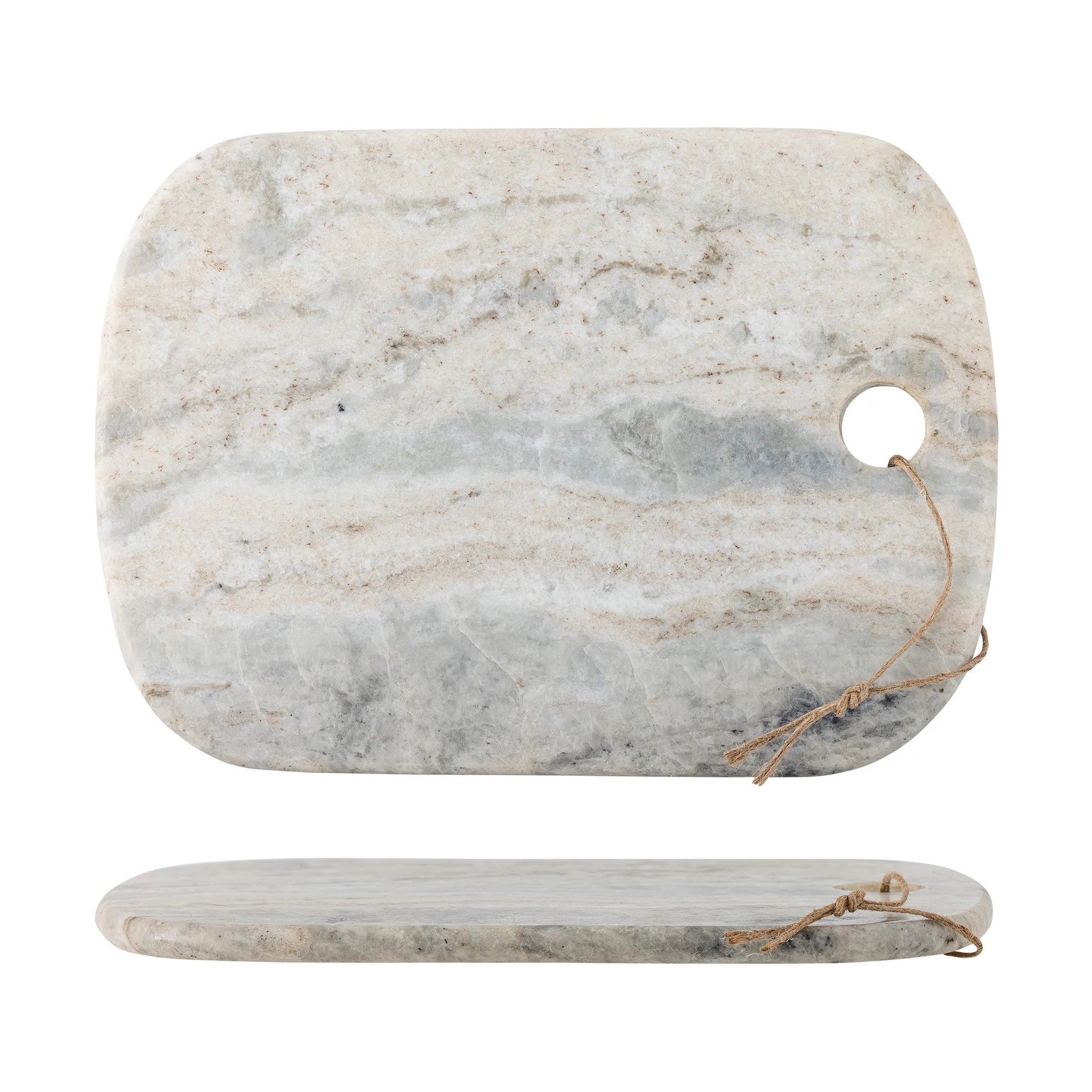 Sibelle marble cutting board 30.5x22.5 cm, Natural Bloomingville