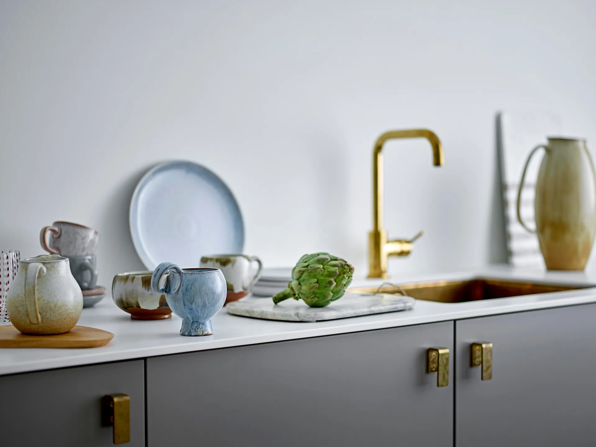 Sibelle marble cutting board 30.5x22.5 cm, Natural Bloomingville