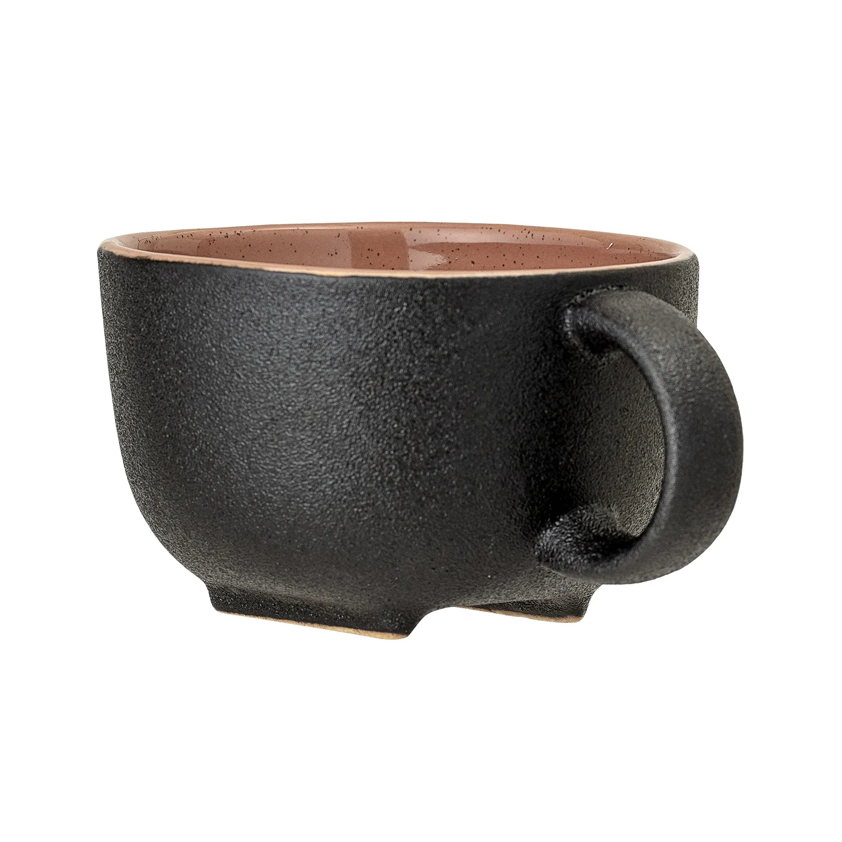 Sienna mug with handle, Orange-black Bloomingville