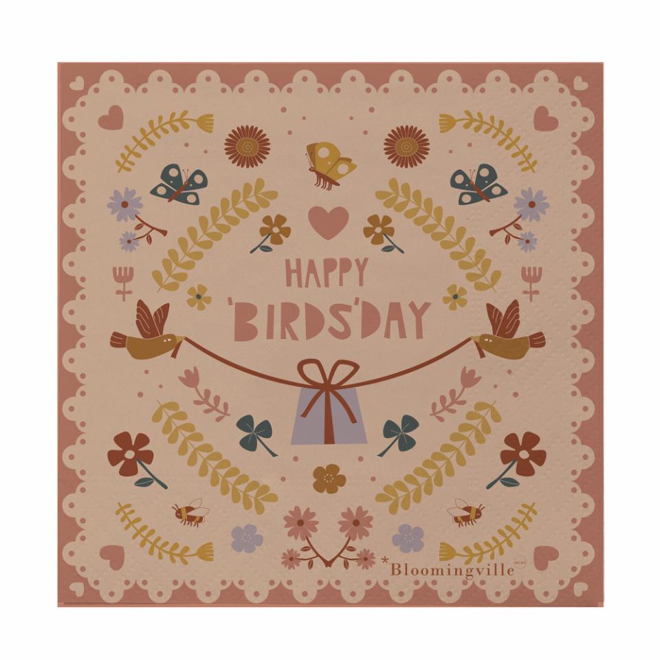 Bloomingville Siffe Napkins 20-pack Brown | Scandinavian Design | Paper napkins | Brown