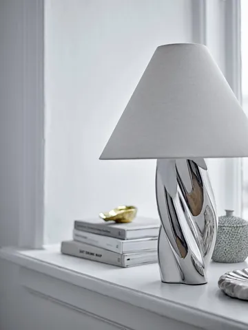 Silva table lamp Ø35 cm - Silver - Bloomingville