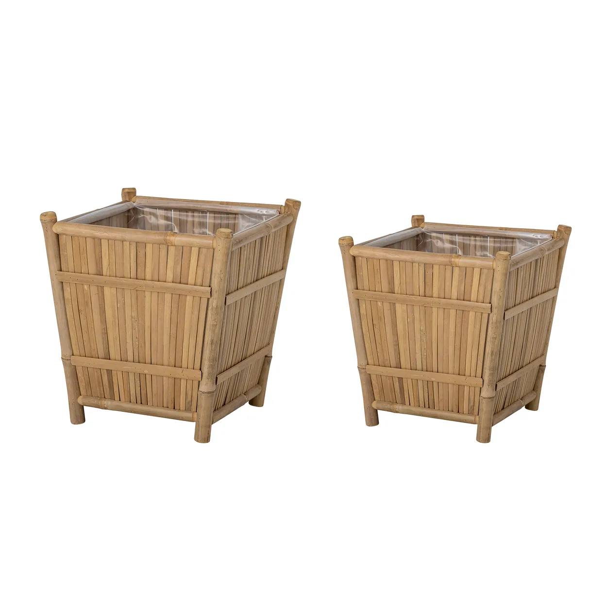 Bloomingville Sole flower pot set 2-pack Bamboo | Scandinavian Design | Flower pots | Beige