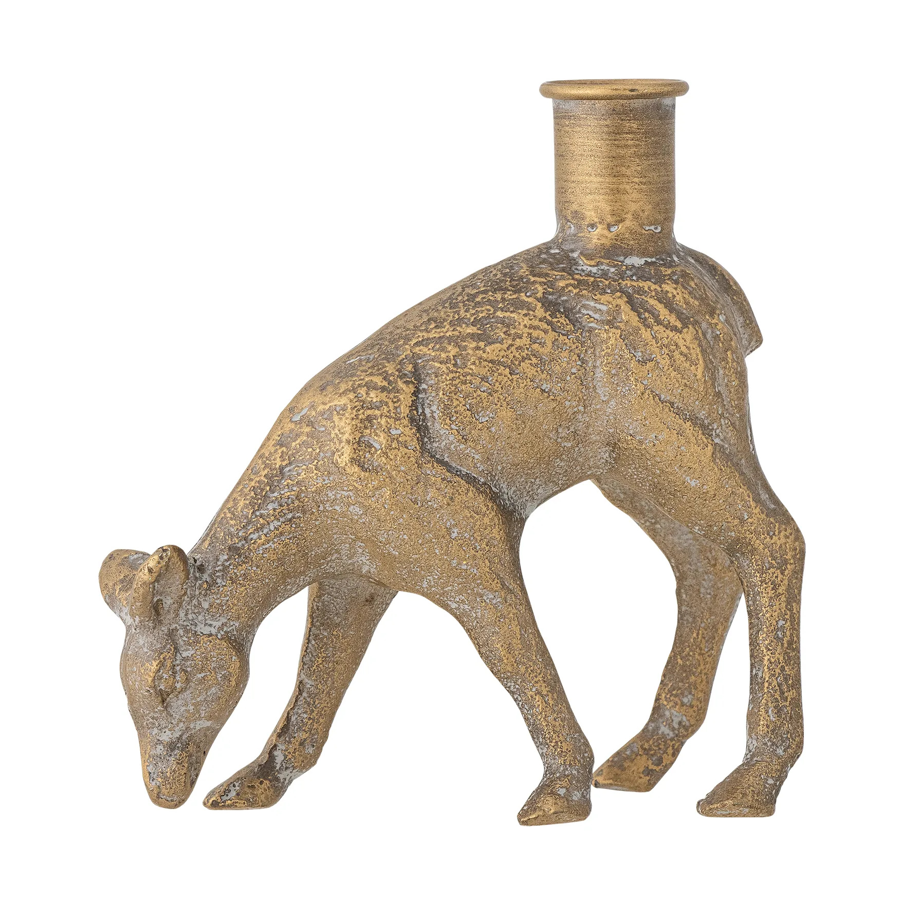 Souris candle holder 13.5 cm, Brass Bloomingville