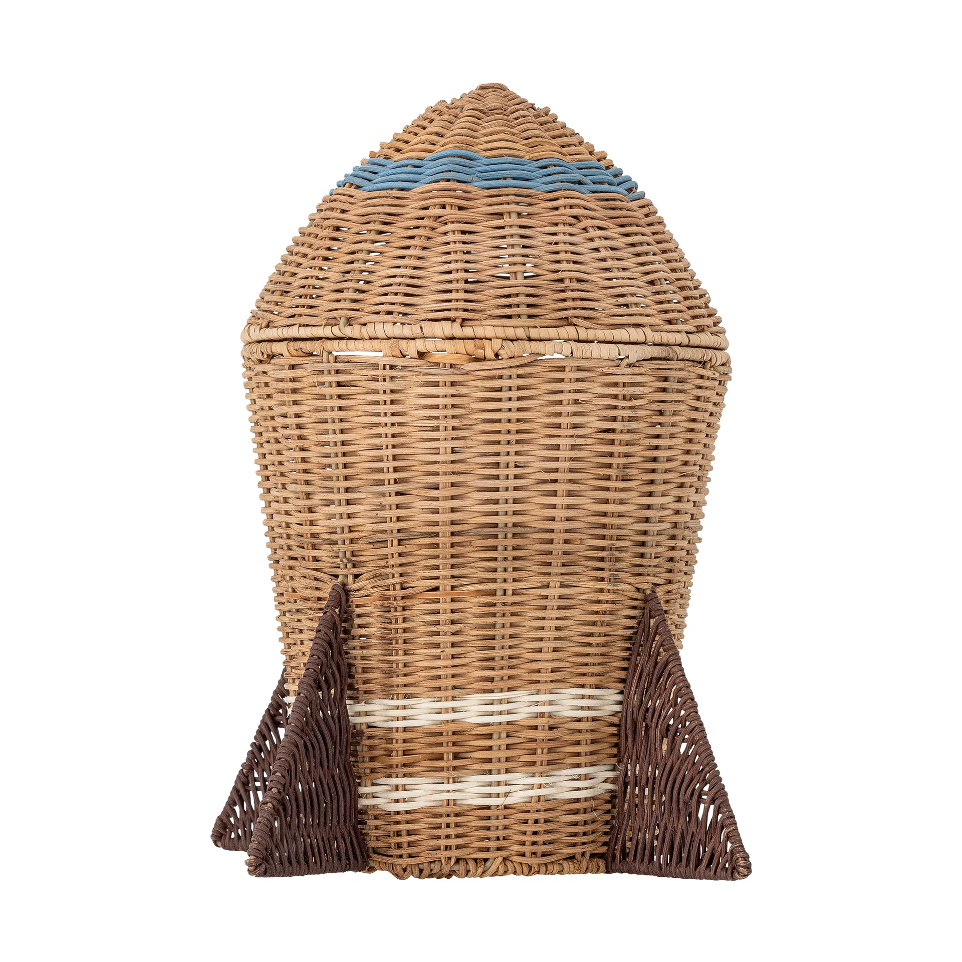 Space rattan basket with lid 31x35 cm, Natural Bloomingville
