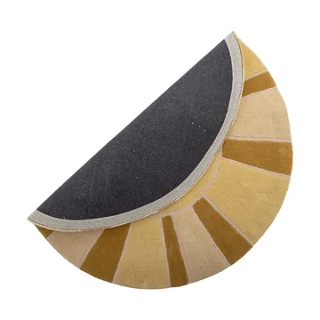 Sun wool rug Ø110 cm - Yellow - Bloomingville