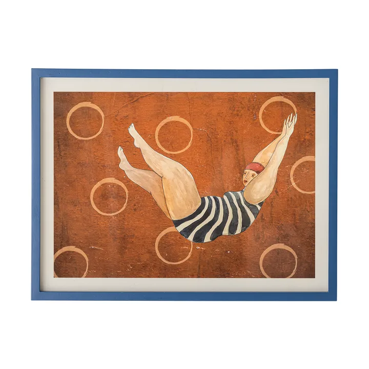 Svela illustration with frame 52x47 cm - Brown - Bloomingville