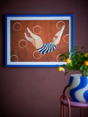 Svela illustration with frame 52x47 cm - Brown - Bloomingville