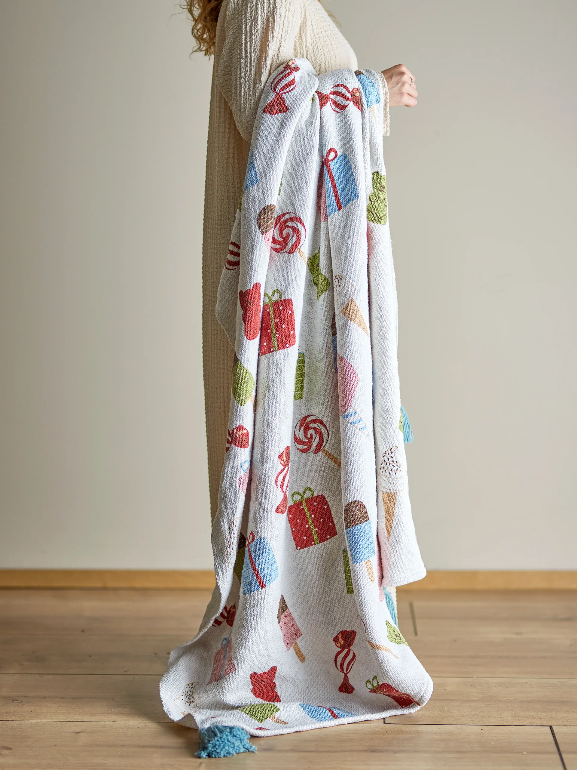 Sweets blanket 130x160 cm, Nature Bloomingville