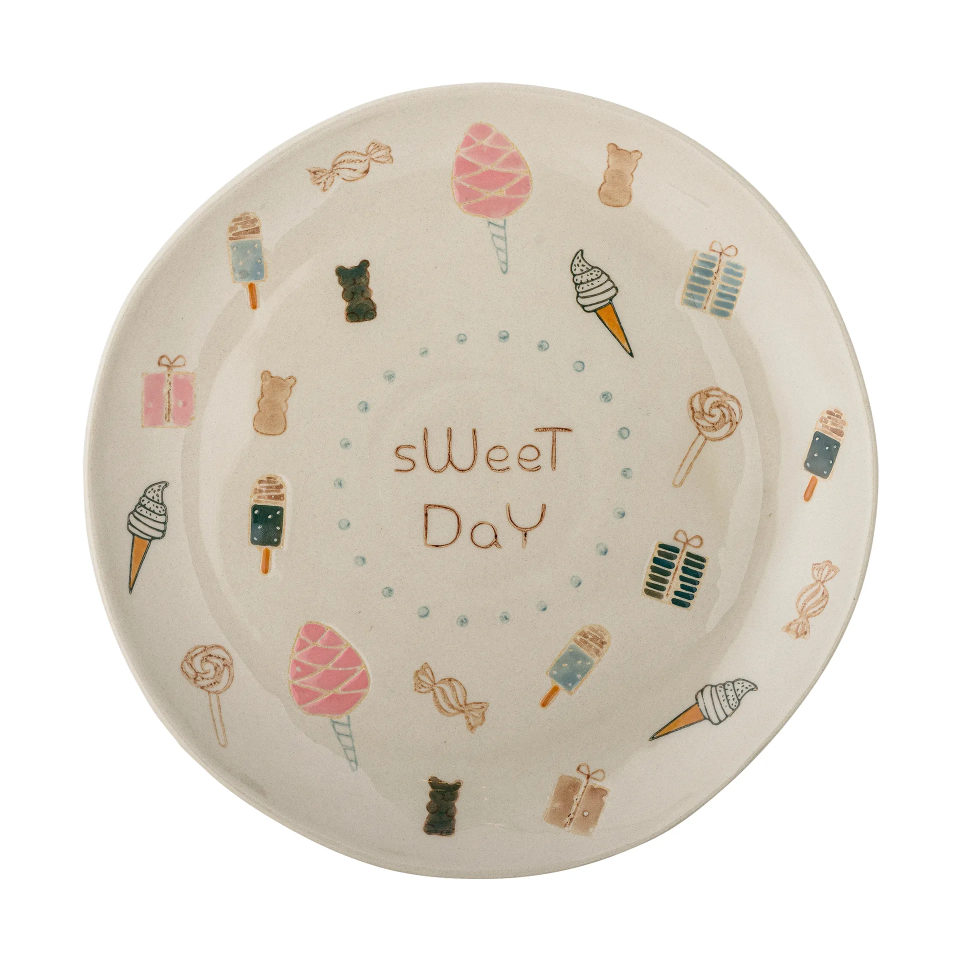 Sweets plate Ø24 cm, Nature Bloomingville