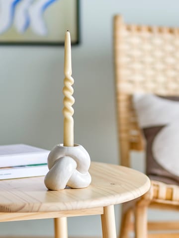 Tangle candle stick - White - Bloomingville