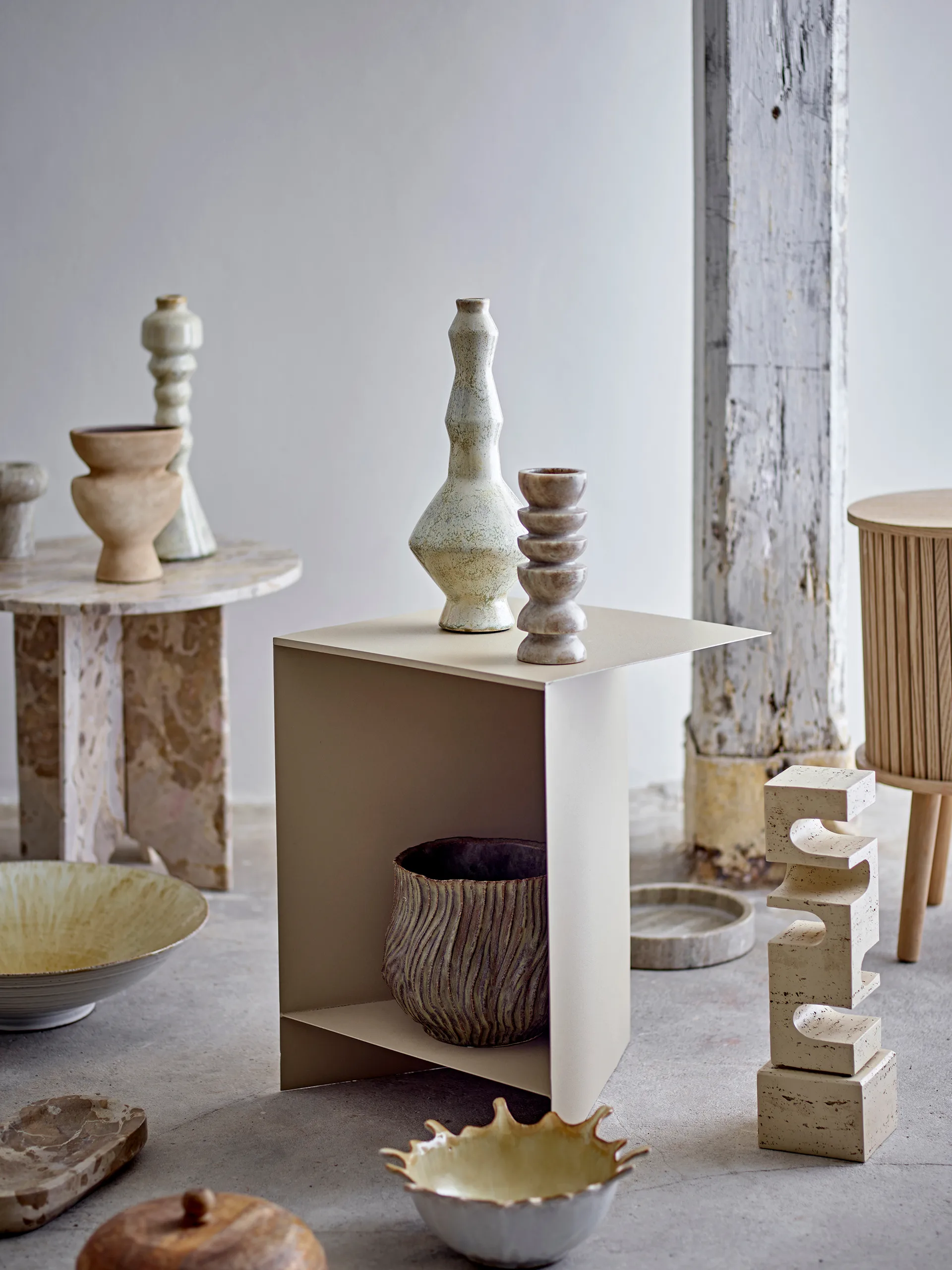 Tasha side table 35x45 cm, Natural Bloomingville