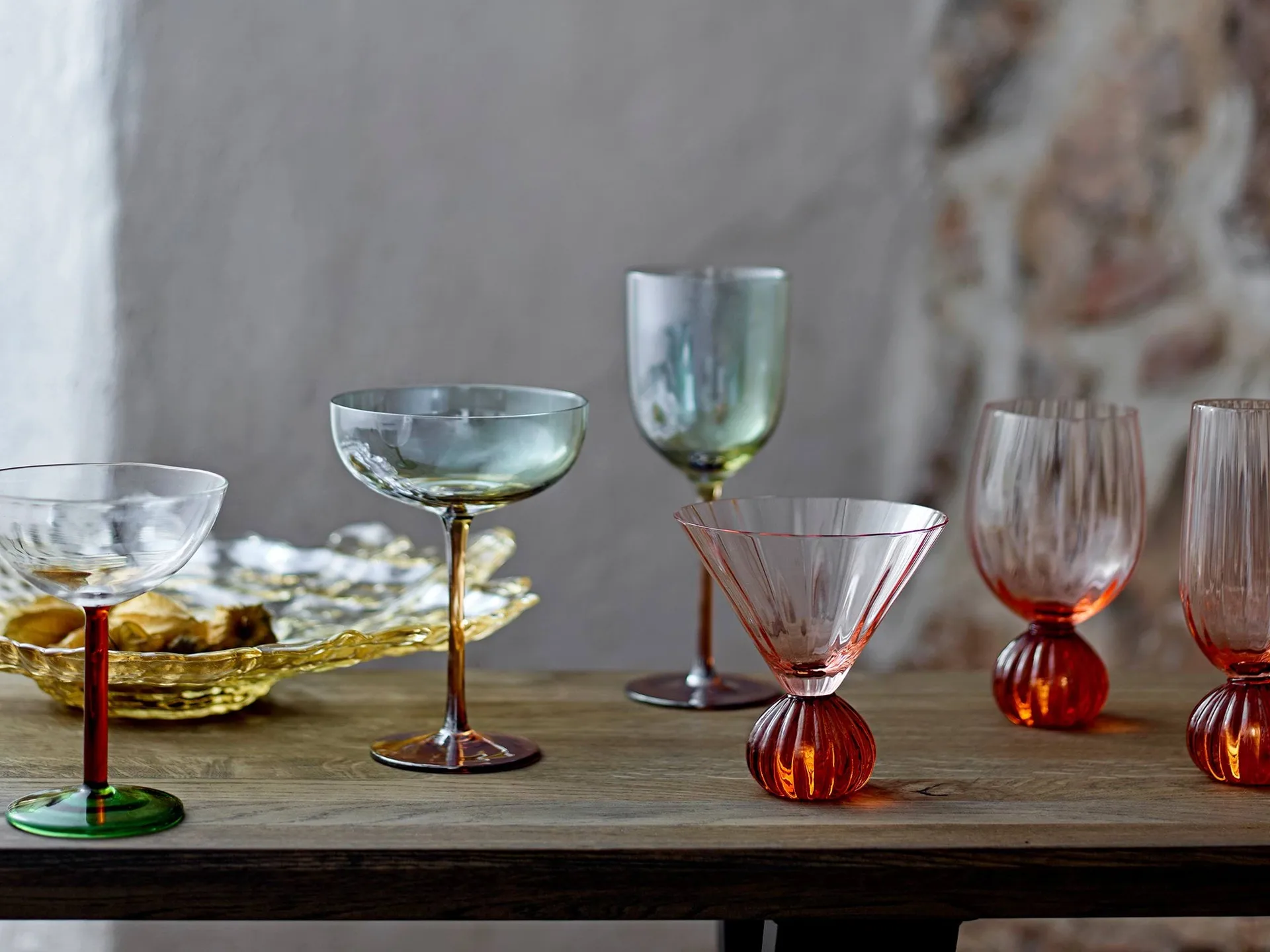 Taurin wine glass 43 cl, Rose Bloomingville