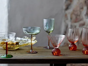 Taurin wine glass 43 cl - Rose - Bloomingville