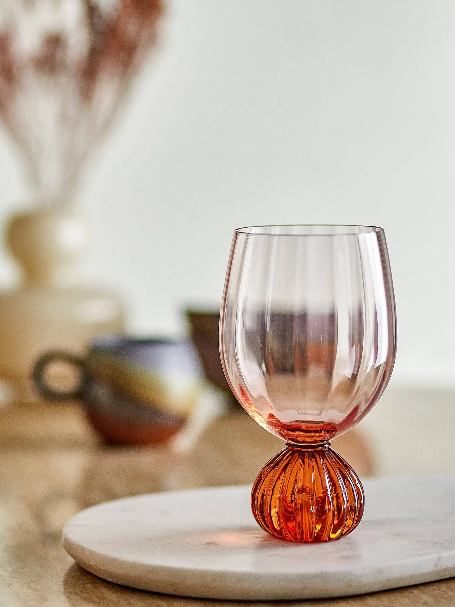 Taurin wine glass 43 cl, Rose Bloomingville