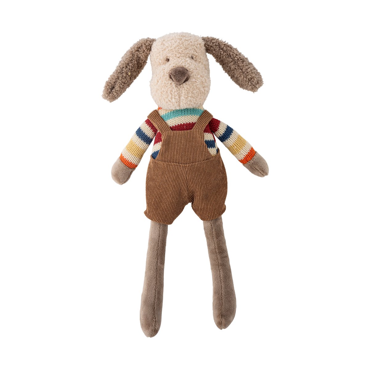 Bloomingville Teo soft toy White dog | Scandinavian Design | Children's room accessories | Brown