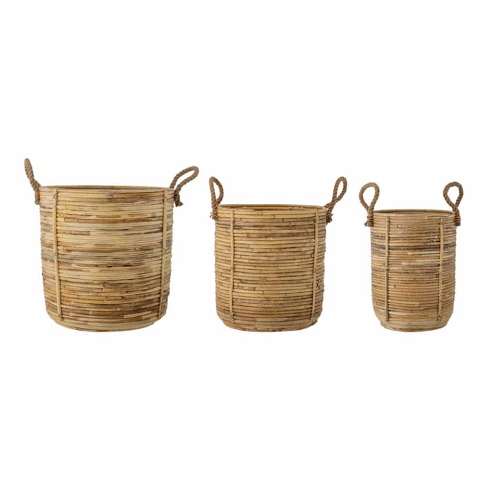 Tesser basket 3-pack - Brown - Bloomingville