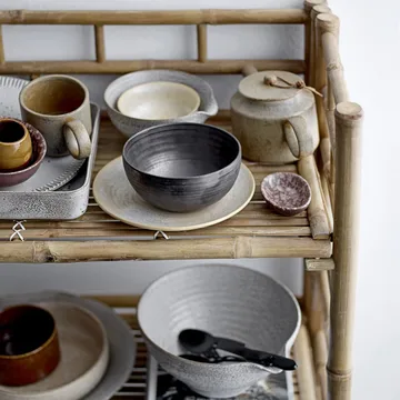 Thea bowl stoneware Ø 16.5 cm - Grey - Bloomingville