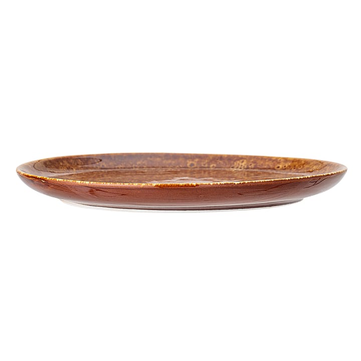 Thea plate stoneware brown - 21 cm - Bloomingville