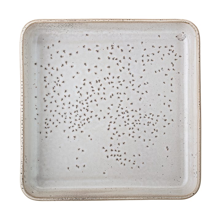 Thea serving plate stoneware 25x25 cm - Grey - Bloomingville