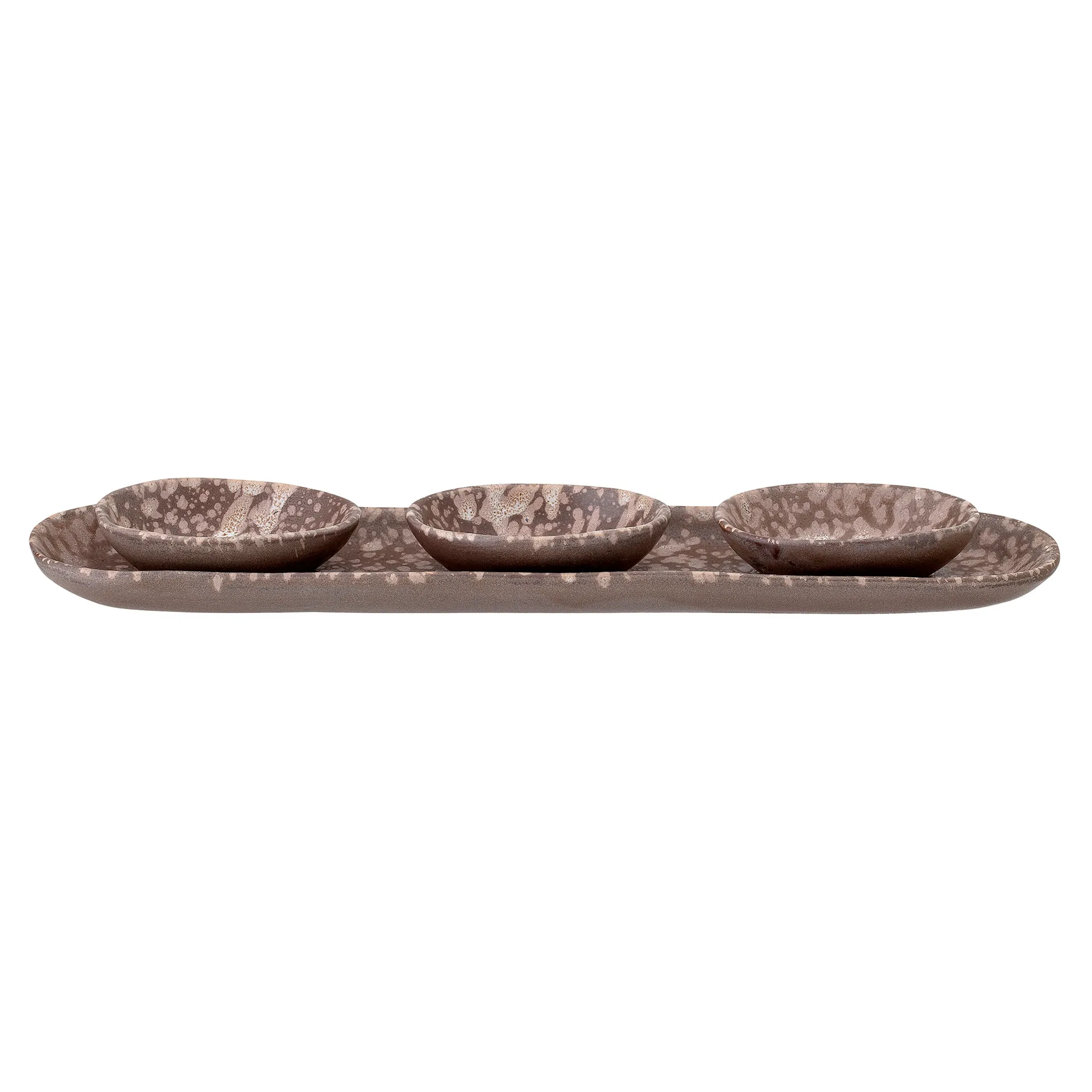 Thea tapasset stoneware 4 parts, Brown Bloomingville