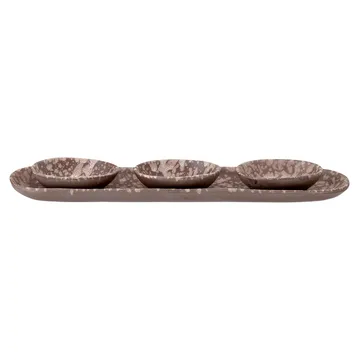 Thea tapasset stoneware 4 parts - Brown - Bloomingville