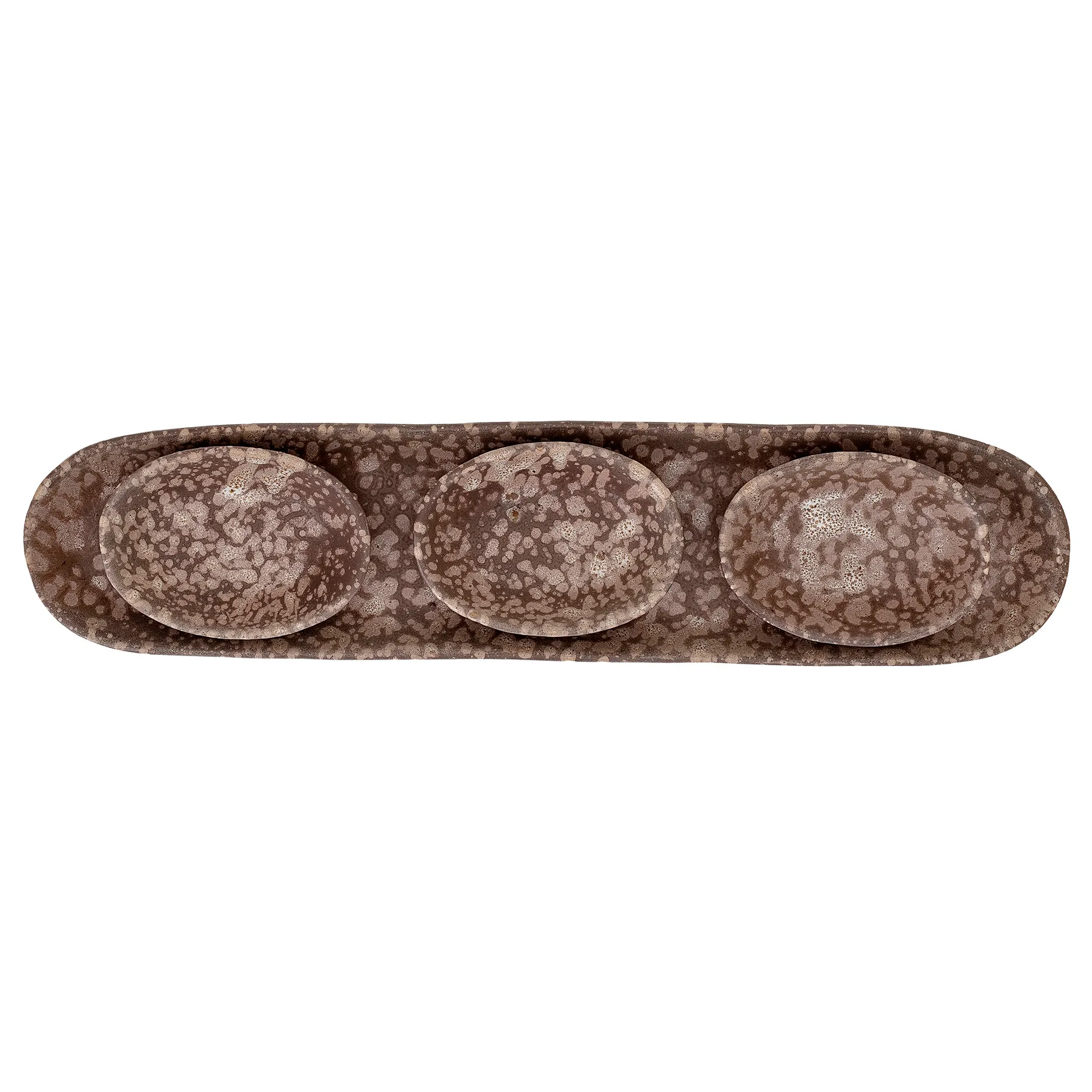 Thea tapasset stoneware 4 parts, Brown Bloomingville