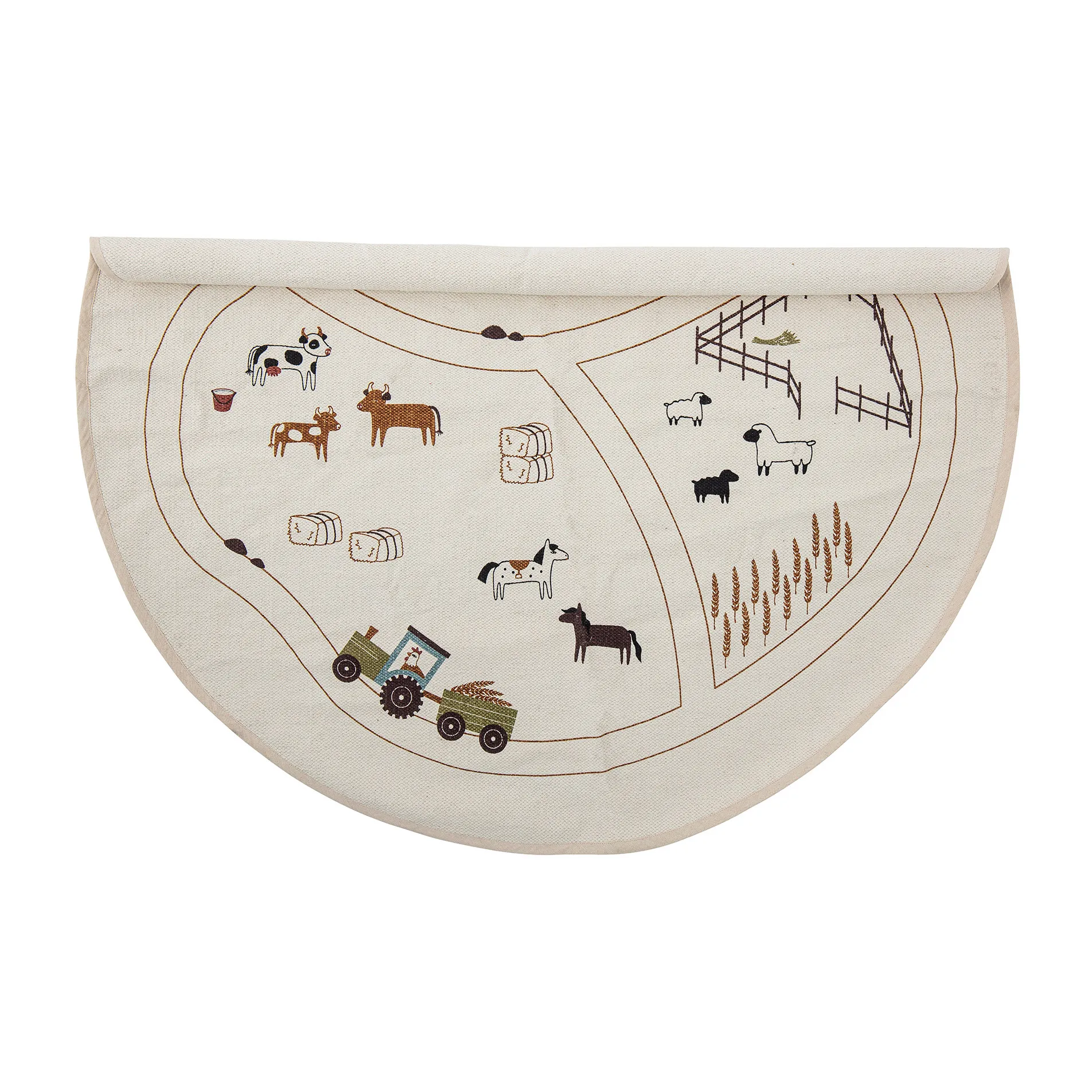 Thune rug Ø130 cm, Nature Bloomingville