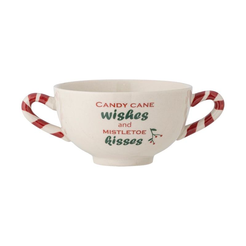 Bloomingville Treats bowl Ø11.5 cm Candy cane wishes