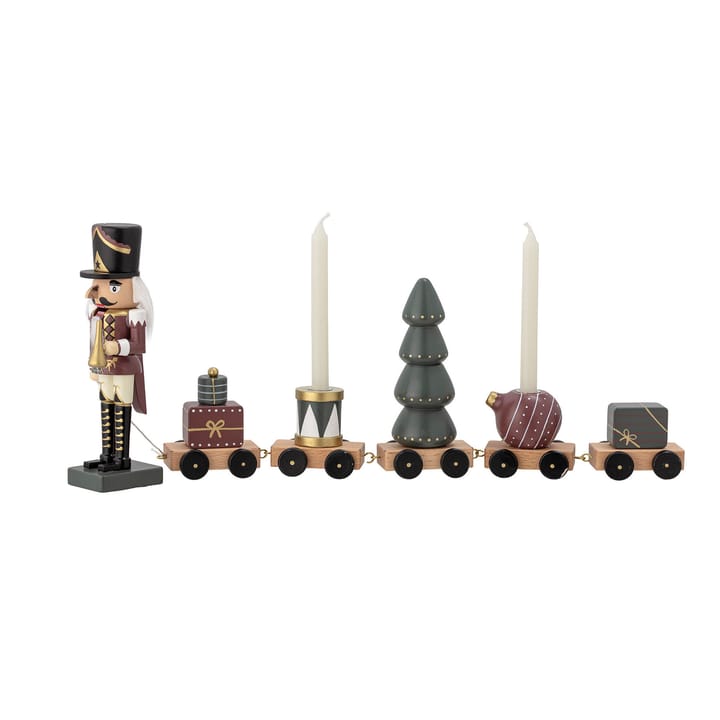 Vadim nut cracker train decoration 50 cm, Green Bloomingville