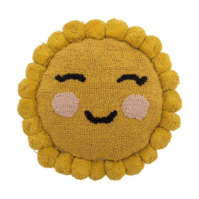 Bloomingville Vigge cushion Ø30 cm Yellow sun