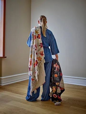 Vivielle throw blanket - Multi, 160x130 cm - Bloomingville