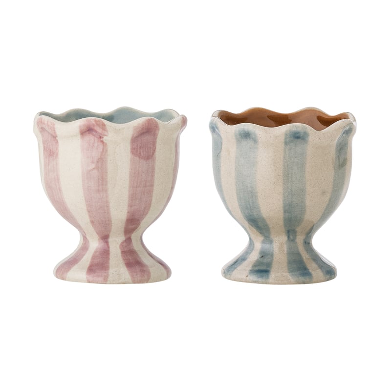 Bloomingville Willa egg cup 2 pieces Rose-blue