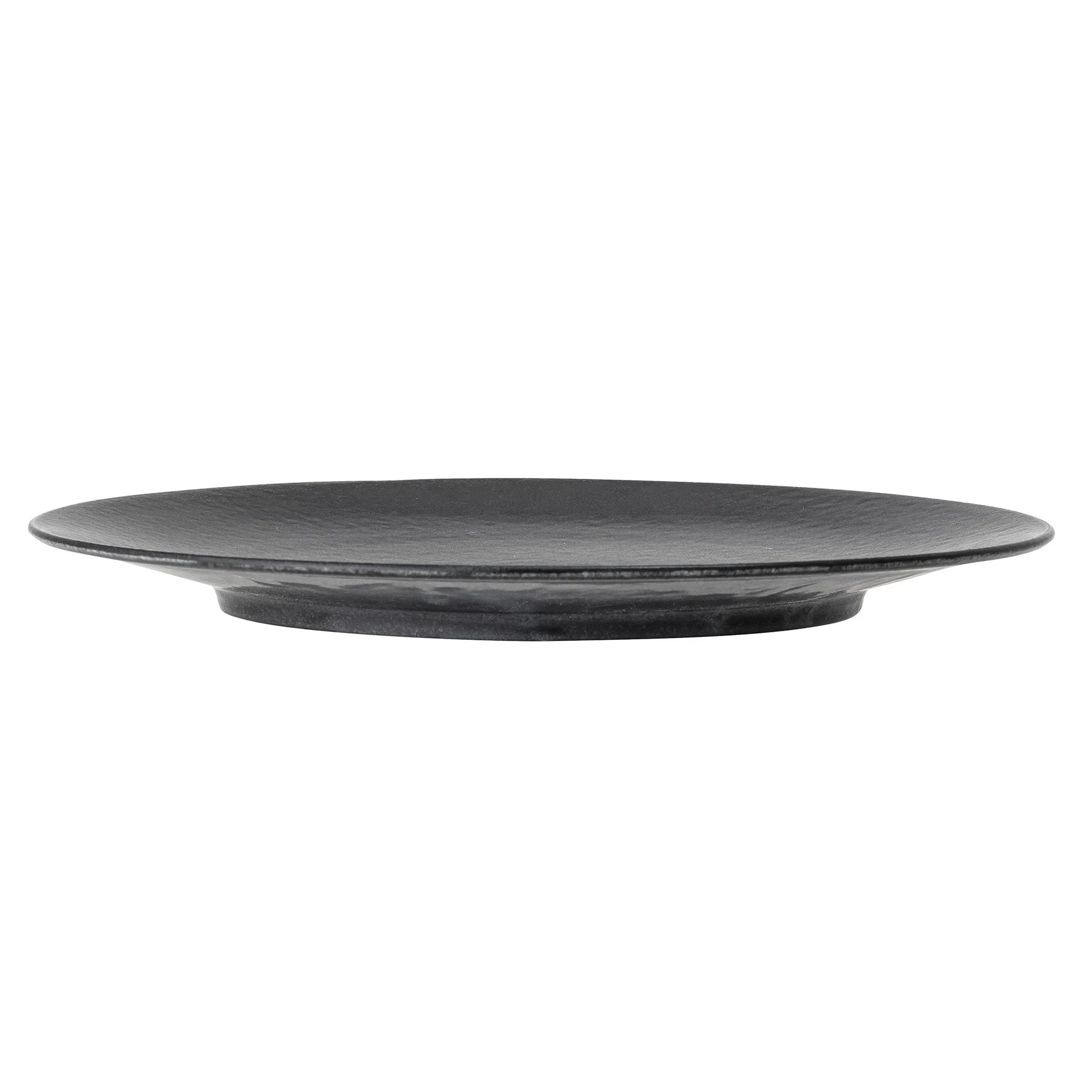 Yoko plate 27.5 cm 4-pack, black Bloomingville