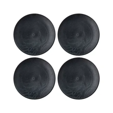 Yoko plate 27.5 cm 4-pack - black - Bloomingville