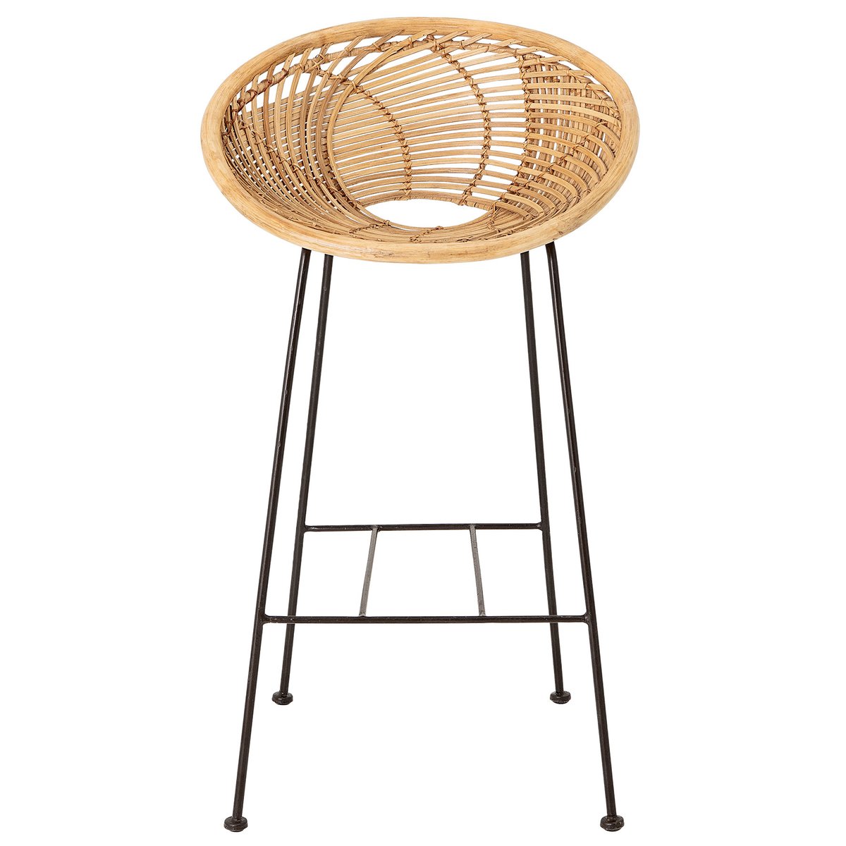 Bloomingville Yonne bar stool rattan nature | Scandinavian Design | Bar stools | Black