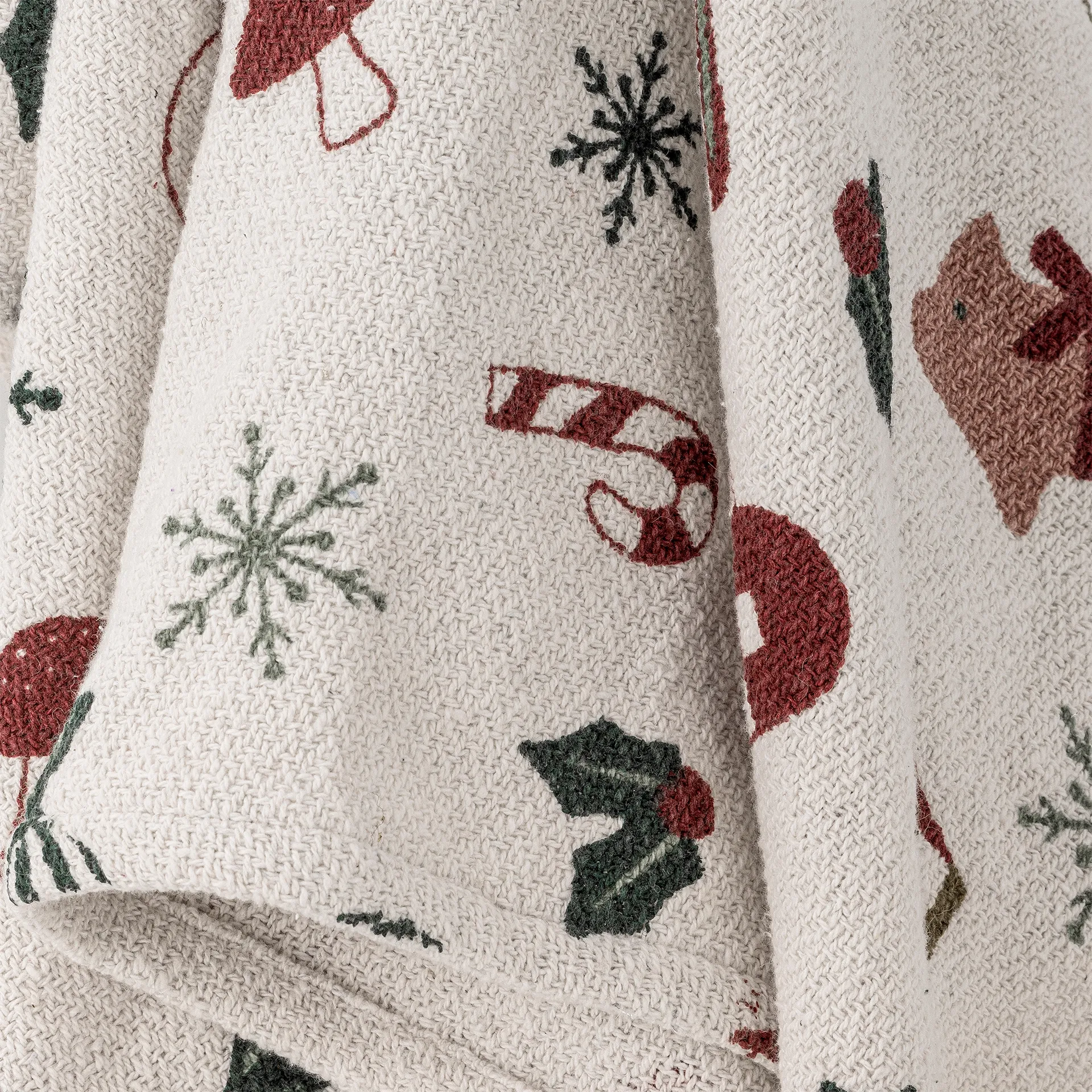 Yule blanket 130x160 cm, Beige Bloomingville