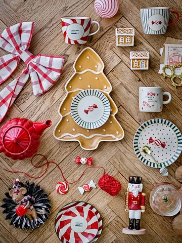 Yule plate Ø16 cm - Natural red - Bloomingville