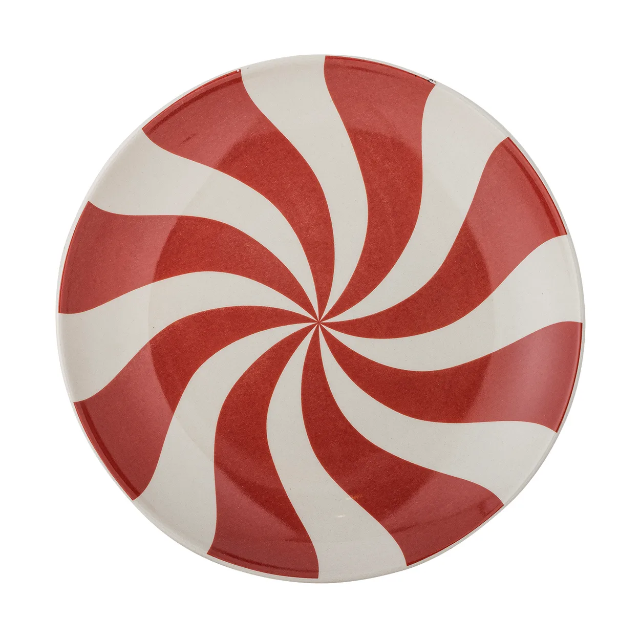 Bloomingville Yule plate o23 cm Natural red | Scandinavian Design | Dinner plates | Beige