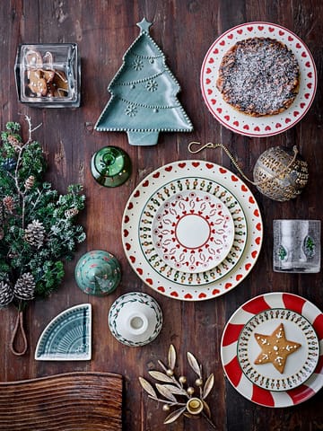 Yule plate Ø23 cm - Natural red - Bloomingville