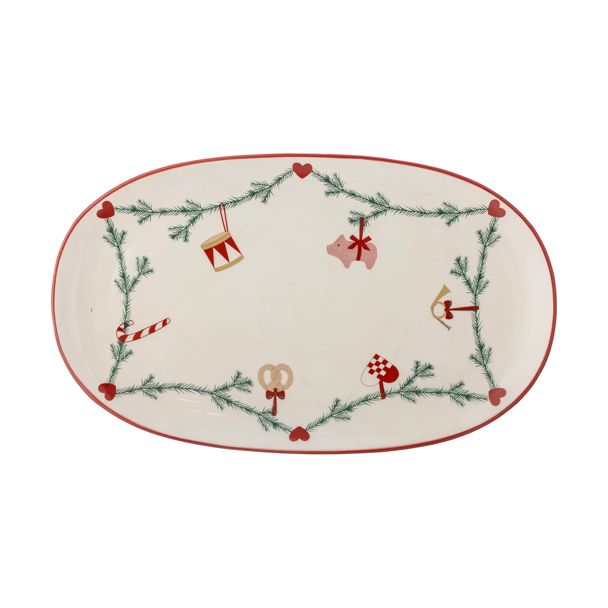 Bloomingville Yule serving tray 38.5x23 cm White