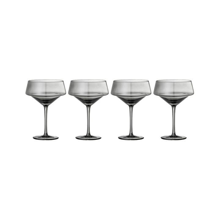 Yvette cocktail glass 33 cl 4-pack - grey - Bloomingville