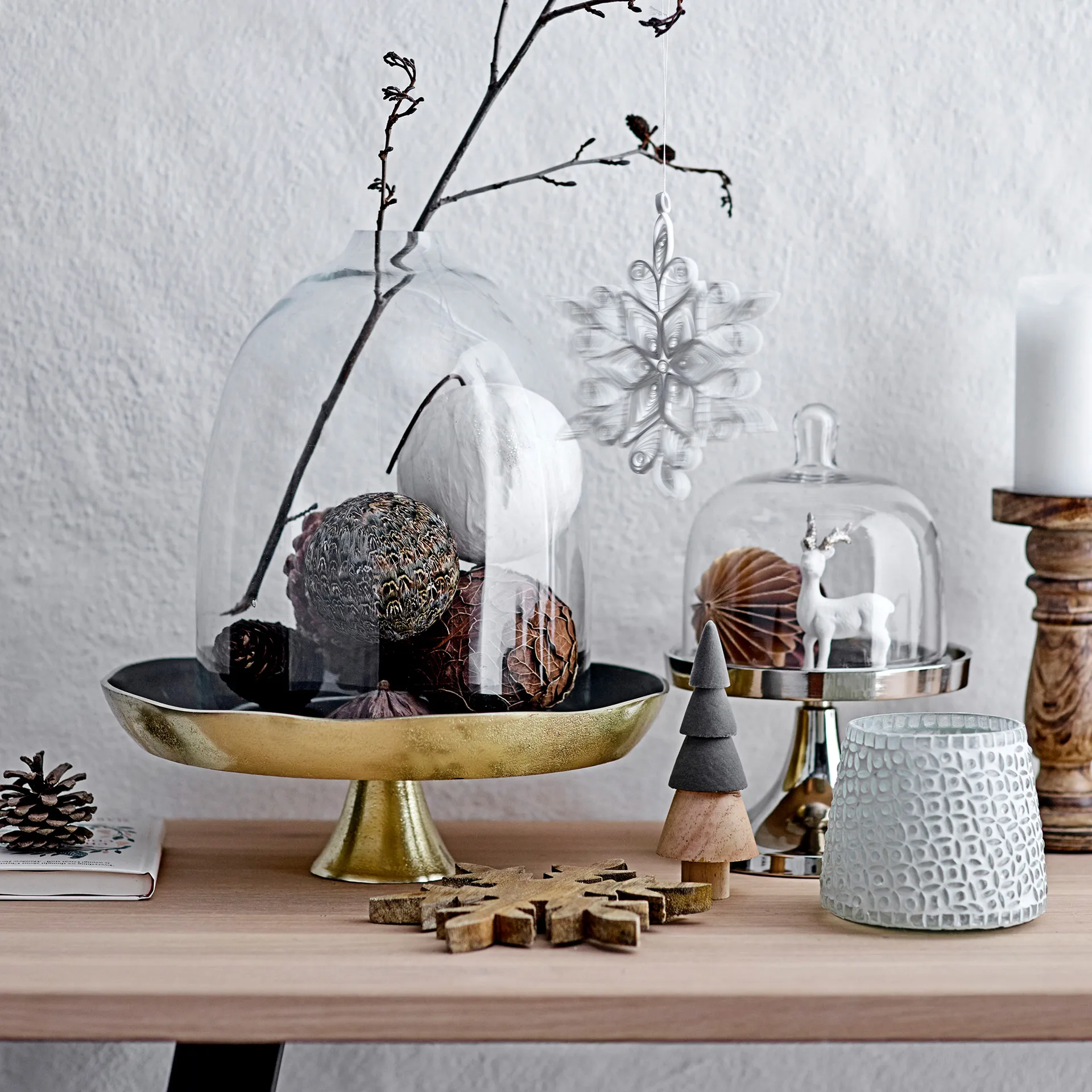 Zada Ornament oak leaves Christmas bauble, brown Bloomingville